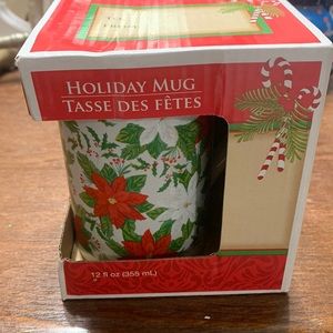 Holiday Christmas Mug Glass